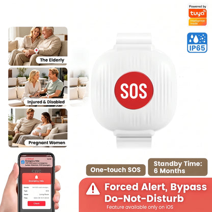 Wireless Emergency Bracelet with SOS Button
